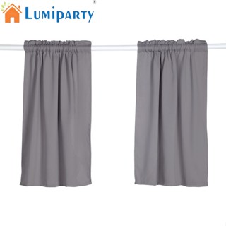 Lumiparty ผ้าม่านหน้าต่าง มีฉนวนกันความร้อน สีพื้น สไตล์โมเดิร์นมินิมอล สําหรับตกแต่งห้องนอน