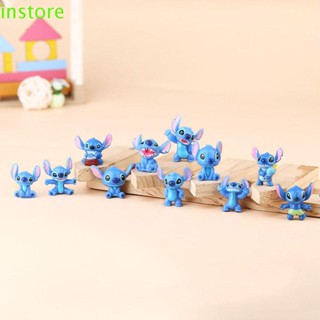 Instore ตุ๊กตาฟิกเกอร์ Stitch ขนาดเล็ก 12 ชิ้น ต่อชุด