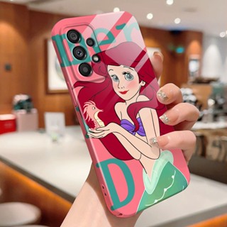 เคสโทรศัพท์มือถือแบบแข็ง กันกระแทก กันรอยกล้อง ลายการ์ตูนเจ้าหญิง สําหรับ Samsung A02 A02s A03 A03s A04 A11 A12 A13 A23 A20 A30