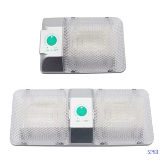 Super โคมไฟเพดาน LED 12V หรี่แสงได้สามสี สําหรับตั้งแคมป์ รถพ่วง เรือ โดม