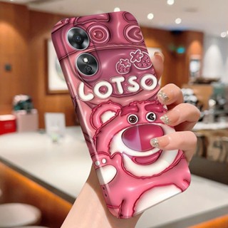 เคสโทรศัพท์มือถือแบบแข็ง กันกระแทก กันรอยกล้อง ลายการ์ตูนหมี Lotso สําหรับ OPPO Reno4 Z 8T 7Z 8Z 7SE 4 Lite 5 Lite 7 Lite 8 Lite 5F