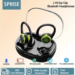 Sprise ชุดหูฟังบลูทูธไร้สาย 5.3 Tws HiFi พร้อมจอแสดงผล LED กันลื่น สําหรับเล่นกีฬา