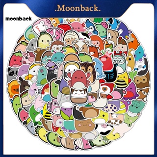 &lt;moonback&gt; สติกเกอร์ ลายสัตว์น่ารัก กันน้ํา สําหรับติดตกแต่งสมุด แล็ปท็อป สมุดภาพ เหมาะกับเด็ก วัยรุ่น และผู้ใหญ่ 100 ชิ้น