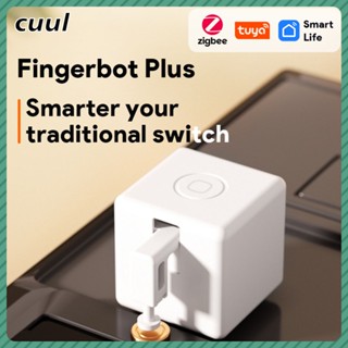 อัพเกรด Zigbee Tuya Fingerbot Plus ปุ่มทางกายภาพ Pusher App เสียงรีโมทคอนโทรลสแตนด์บายนานสมาร์ทสวิทช์ Fit Alexa Google Home cod