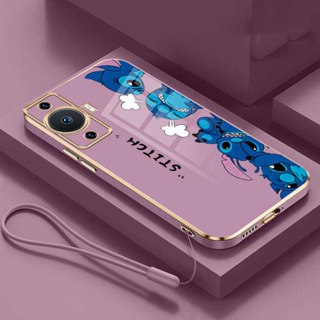 เคสโทรศัพท์มือถือ ขอบยางชุบ ป้องกันเต็มเลนส์ ลาย Stitch สําหรับ HUAWEI nova 11 Pro nova 11i 10 SE Pro nova 9 SE