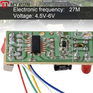 Myron บอร์ดควบคุมเครื่องส่งสัญญาณ PCB 27Mhz 4CH อุปกรณ์เสริม สําหรับรถบังคับ 2 คู่