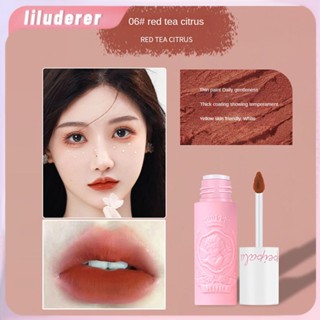 Peipala Angel Embossed Lip Mud Non-stick Cup Non-decolorizing Lip Glaze ลิปสติกเนื้อแมทกำมะหยี่ HO