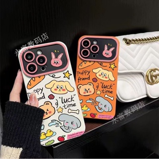 เคสโทรศัพท์มือถือ แบบนิ่ม ลายการ์ตูนสัตว์ สําหรับ Apple Iphone 7p 13pro 12 14pro 11 T4B7