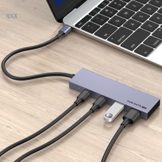 Ch*【พร้อมส่ง】อะแดปเตอร์แยก USB C 4 พอร์ต 10Gbps C Hub สําหรับแล็ปท็อป USB C เป็น USB C