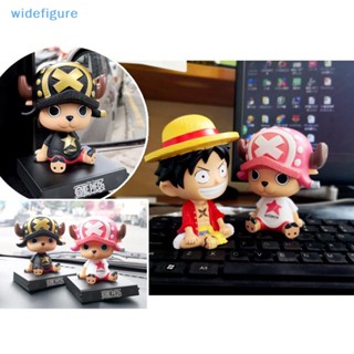 Widefigure ตุ๊กตาหัวเขย่า แดชบอร์ดรถยนต์ การ์ตูนอนิเมะ หมวกฟาง ลูฟี่ โซโร่ บ็อบเบิล เครื่องประดับตกแต่งภายในรถยนต์ อัตโนมัติ เครื่องประดับดี