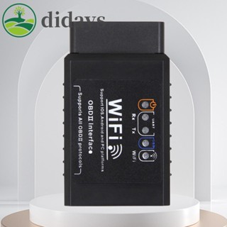 Obd2 เครื่องตรวจจับความผิดพลาดของรถยนต์ WIFI ELM327 V1.5 Code Reader 9-16V [Didays.th]