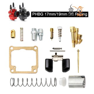 MOTOPRTS SHOP PHBG 17/19mm DS Racing Carburetor Repair Kit Gaskets Air Screws Valves Motorcycle Rebuild Set