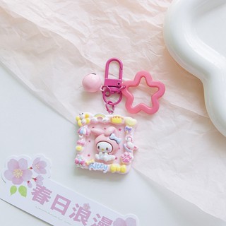 SANRIO Tk ขายดี พวงกุญแจอะคริลิคเรซิ่น ลายการ์ตูนซานริโอ้ DIY สําหรับห้อยโทรศัพท์มือถือ