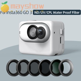 Mayshow ฝาครอบเลนส์กล้องแอคชั่น UV CPL ND8 ND16 ND32 ND64 สําหรับ Insta360 GO 2 GO 3