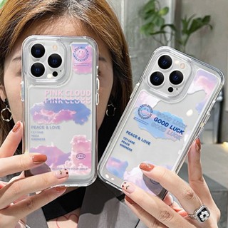 เคสไอโฟน TPU เคสไอโฟน Compatible for iPhone 11 13 14 12 Pro Max XR 7 8 SE Plus X XS Max 2020 Clear การป้องกันเลนส์กล้อง