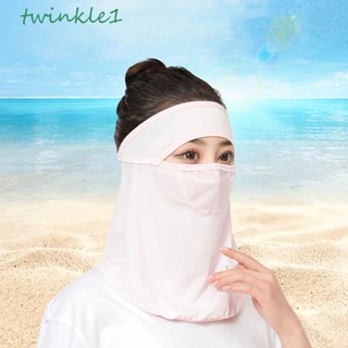 Twinkle1 ฤดูร้อน กันแดด หน้ากาก กันลม ปรับได้ กันแดด ผ้าเรยอน ป้องกันรังสียูวี ผ้าพันคอหน้า พร้อมคอ พนังแดด ผ้าคลุมใบหน้า หน้ากากคอ ผู้หญิง