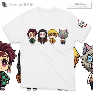 Demon Slayer Tanjiro, Nezuko,Zenitsu and Inosuke Chibi Shirt (K27)_03