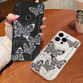 เคสโทรศัพท์มือถือแบบนิ่ม ลายผีเสื้อ กลิตเตอร์ แนวเรโทร สําหรับ Huawei Y6P 2020 Y7A P30 Lite Nova 5T Nova 3i Nova 7i Y6P Y6 Pro Y7 Pro 2019 Y9S Y9 Prime 2019