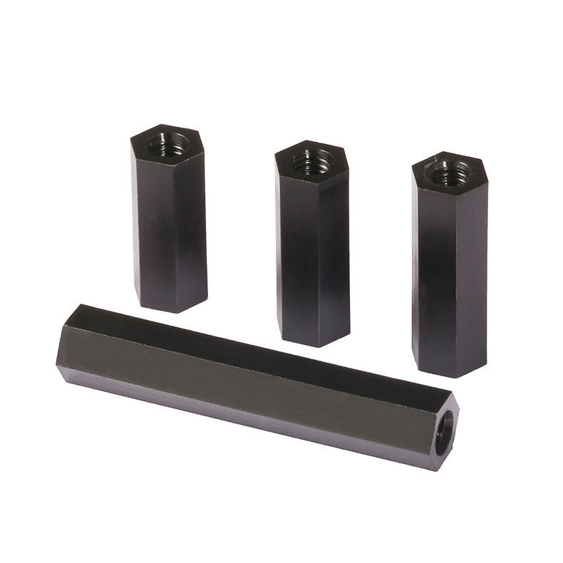 คอลัมน์ไนลอนสีดํา Double-Way คอลัมน์ไนลอน M2-M4 สีดําคอลัมน์ไนลอนหกเหลี่ยมแยกคอลัมน์ Double-Way พลาส