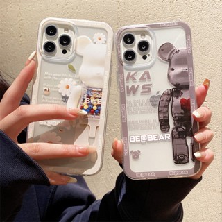 เคสโทรศัพท์มือถือแบบใส กันกระแทก ลายหมี สําหรับ AMK Tecno Spark 6 Go 10 Infinix smart 7 Zero 5G 2023 Hot 20 30 30i 20s NOTE 12 G96 5 PRO 12i 11 11s 10i 10s 10 play nfc 6 4 plus