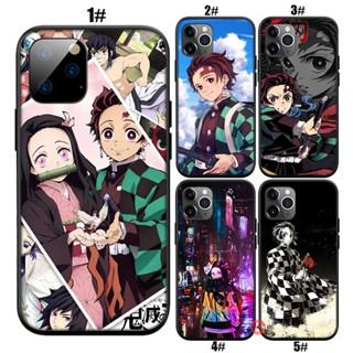 Pj5 เคสโทรศัพท์มือถือแบบนิ่ม ลายอะนิเมะดาบพิฆาตอสูร สําหรับ iPhone 13 12 Pro Max Mini XS Max X