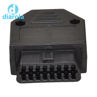 Obd2 OBD II 16 pin อะแดปเตอร์ซ็อกเก็ตเชื่อมต่อ OBD เชื่อมต่อ + Enclosures + Terminal + screws