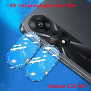 ฟิล์มกระจกนิรภัยกันรอยเลนส์กล้อง 3D สําหรับ Realme C55 NFC 2023