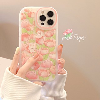 เคสโทรศัพท์มือถือ tpu ลายดอกทิวลิป สําหรับ Iphone 13 12 14pro max 12 11 7 8P