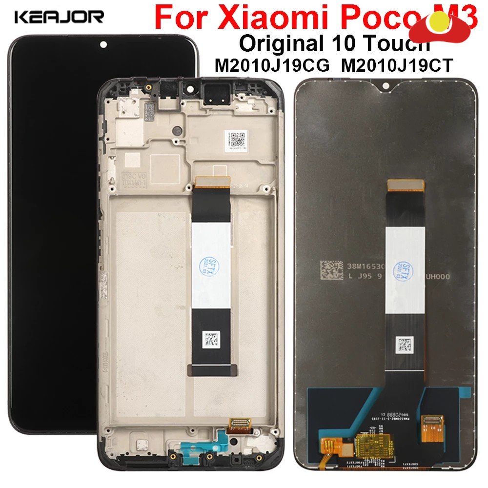 6.53 "สําหรับ Xiaomi Poco M3 M2010J19CG จอแสดงผล LCD + หน้าจอสัมผัส Digitizer เปลี่ยน
