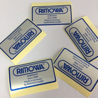 สติกเกอร์โลโก้ RIMOWA A51 แนวคลาสสิก สําหรับติดตกแต่งภายในรถยนต์ 5 ชิ้น