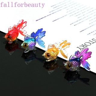 Fallforbeauty ฟิกเกอร์ปลาทอง สร้างสรรค์ ขนาดเล็ก สําหรับตกแต่งสวน