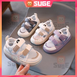 【Suge】ใหม่ รองเท้าผ้าใบลําลอง ผ้าตาข่าย ระบายอากาศ สีขาว สไตล์เกาหลี เหมาะกับการเล่นกีฬา กลางแจ้ง สําหรับเด็กผู้ชาย และผู้หญิง