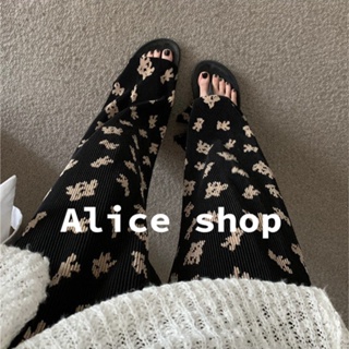 Alice  กางเกงขายาว กางเกงขายาวผญ กางเกงใส่สบายๆ  fashion Trendy Chic ทันสมัย A23L0ES 36Z230909