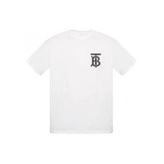 [Official]Burberry logo printed T-shirt Simple personality Mens Tee high quality (cotton) Customized Printed