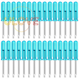 ไขควงหัวแบน 2.0 มม. ความยาว 45 มม. สําหรับซ่อมแซมเครื่องใช้ไฟฟ้าขนาดเล็ก 100 ชิ้น
