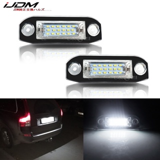 Ijdm ไฟซีนอน LED ติดป้ายทะเบียนรถยนต์ สีขาว สําหรับ Volvo S80 XC90 S40 V60 XC60 S60 C70 XC70 V70