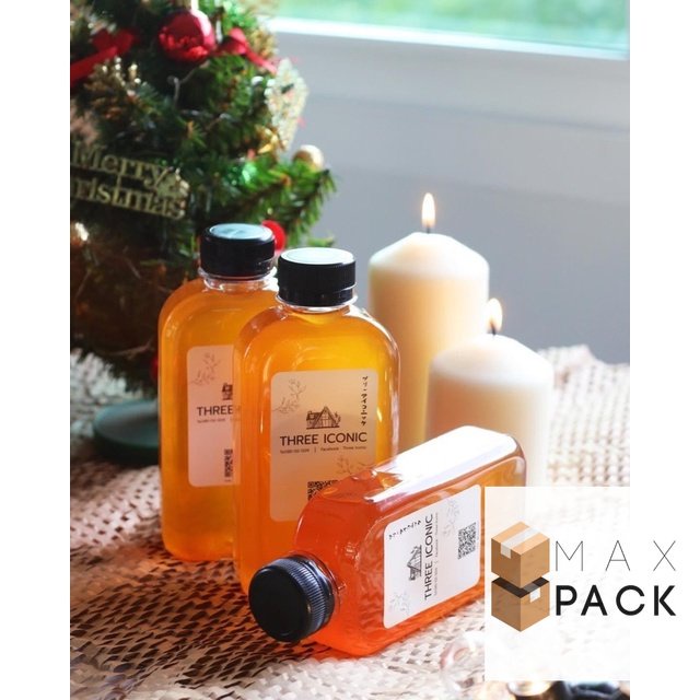 180 cc 220 cc 250 cc ขวดพลาสติก PET ไฮโซ ขวดแบนเรียบ แบนมน แบนพอร์ช ขนาด 180ML พร้อมฝา