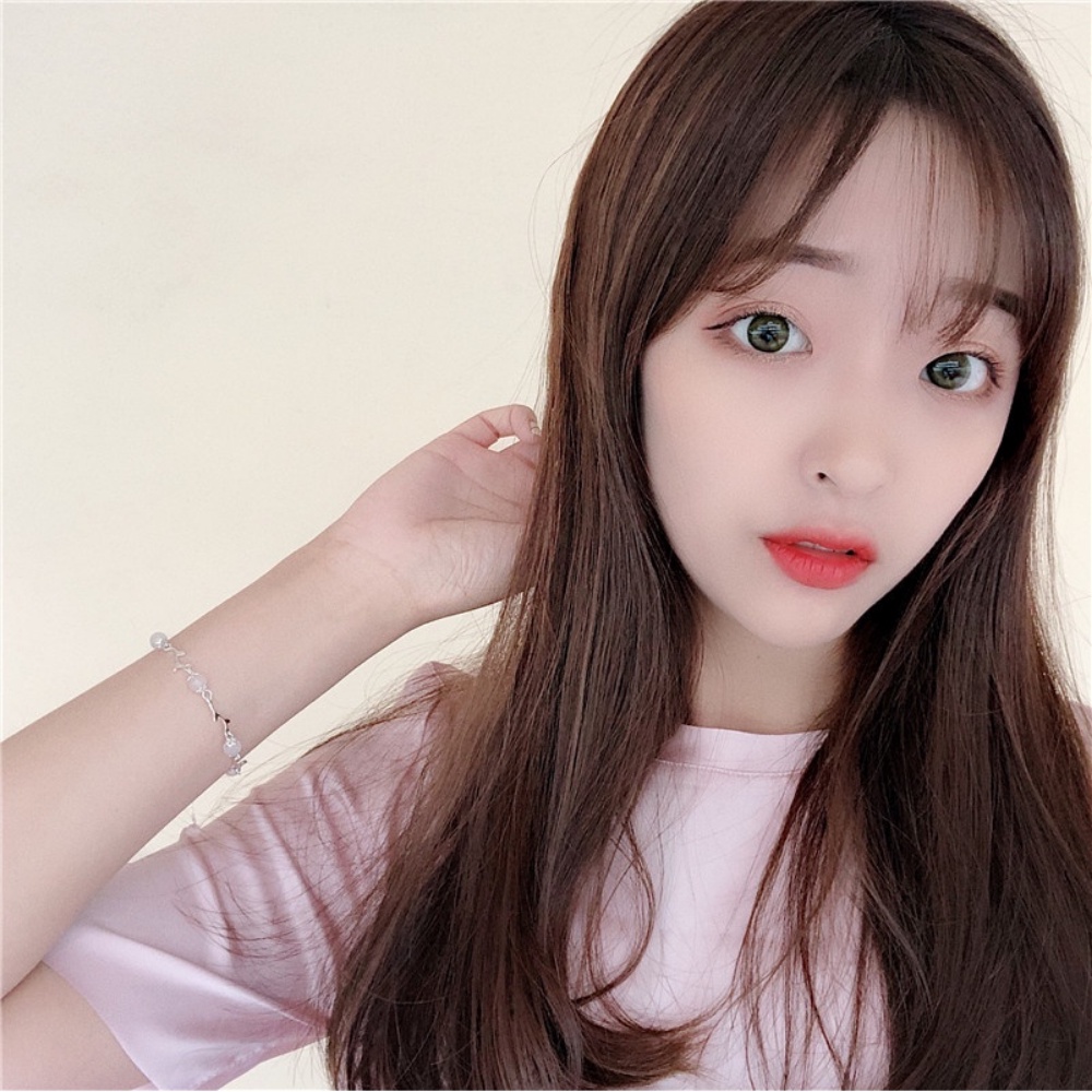 A HELLO GIRL สร้อยข้อมือ หินมูนสโตน กิ่งดอกไม้ หรูหรา สไตล์เกาหลี แฟชั่นเรียบง่าย สําหรับผู้หญิง