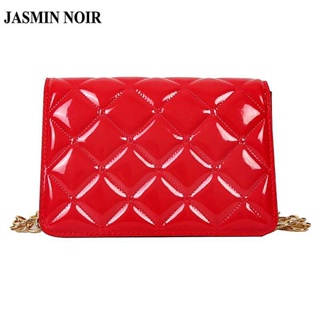 Jasmin NOIR กระเป๋าสะพายไหล่ หนัง PU ลายสก๊อต ขนาดเล็ก สําหรับสตรี