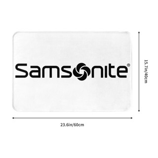 ใหม่ พร้อมส่ง พรมเช็ดเท้า ผ้าสักหลาด กันลื่น ดูดซับน้ําได้ดี ลาย Samsonite (2) 16x24 นิ้ว สําหรับห้องน้ํา ห้องนั่งเล่น โซฟา โต๊ะกาแฟ