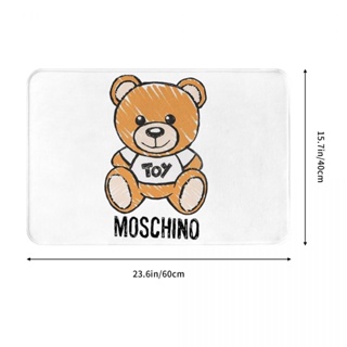 ใหม่ พร้อมส่ง พรมเช็ดเท้า ผ้าสักหลาด กันลื่น ดูดซับน้ําได้ดี ลาย Moschino (8) 16x24 นิ้ว สําหรับห้องน้ํา ห้องนั่งเล่น โซฟา ห้องนอน