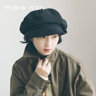 Misskoi [พร้อมส่ง] หมวกปีกกว้าง ลายเมฆ ขนาดเล็ก เข้ากับทุกการแต่งกาย แฟชั่นฤดูใบไม้ผลิ และฤดูร้อน สไตล์เกาหลี และญี่ปุ่น สําหรับผู้หญิง