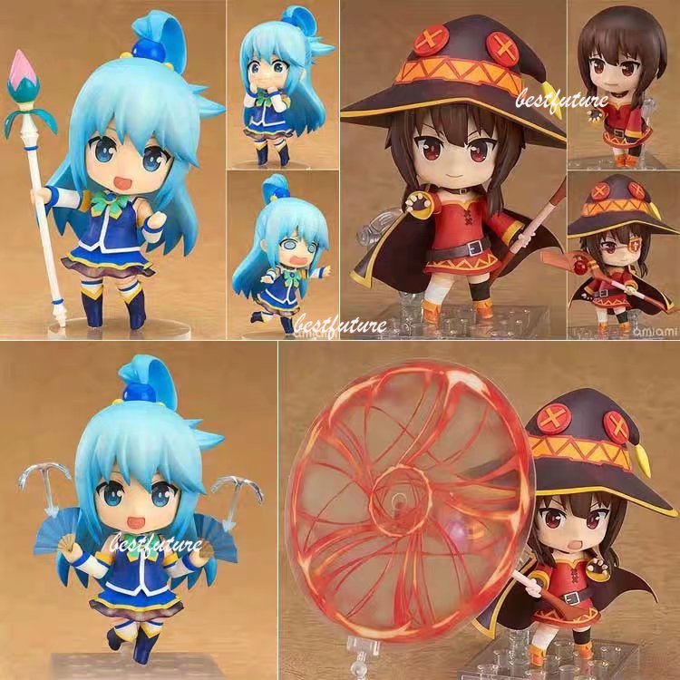 Nendoroid God's Blessing on This Wonderful World Megumin #725 Aqua#โมเดลฟิกเกอร์ Pvc รูปแอคชั่น 630 