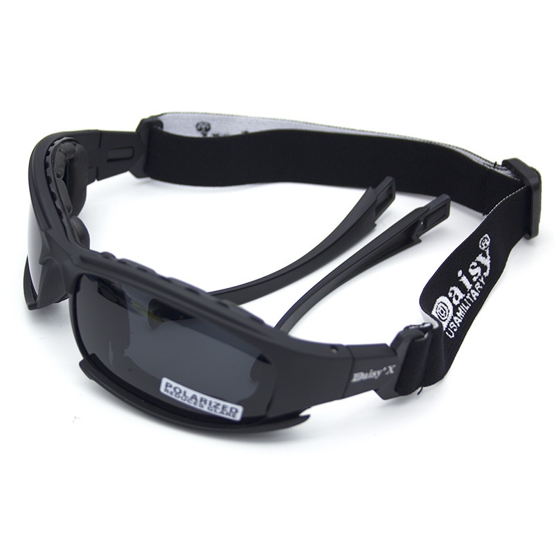 X7 แว่นตายุทธวิธี ทหาร พัดลม CS ถ่ายภาพ โพลาไรซ์ กลางแจ้ง ขี่กับลมและทราย ป้องกันการกระแทก ป้องกันการระเบิดตา