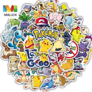 Jenniferdz สติ๊กเกอร์พีวีซีลายการ์ตูน Pokemons Diy กันน้ํา 50 ชิ้นสําหรับตกแต่งรถยนต์