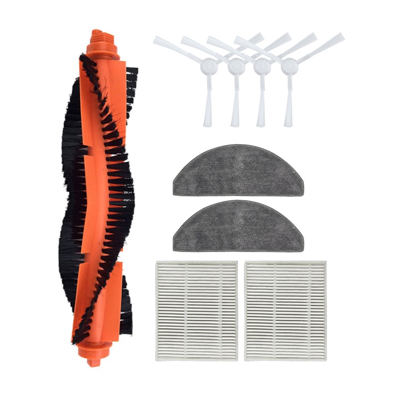 แปรงหลัก แปรงด้านข้าง ผ้าม็อบ แผ่นกรอง HEPA อะไหล่สํารอง สําหรับหุ่นยนต์ดูดฝุ่น Xiaomi E10 E10C E12 