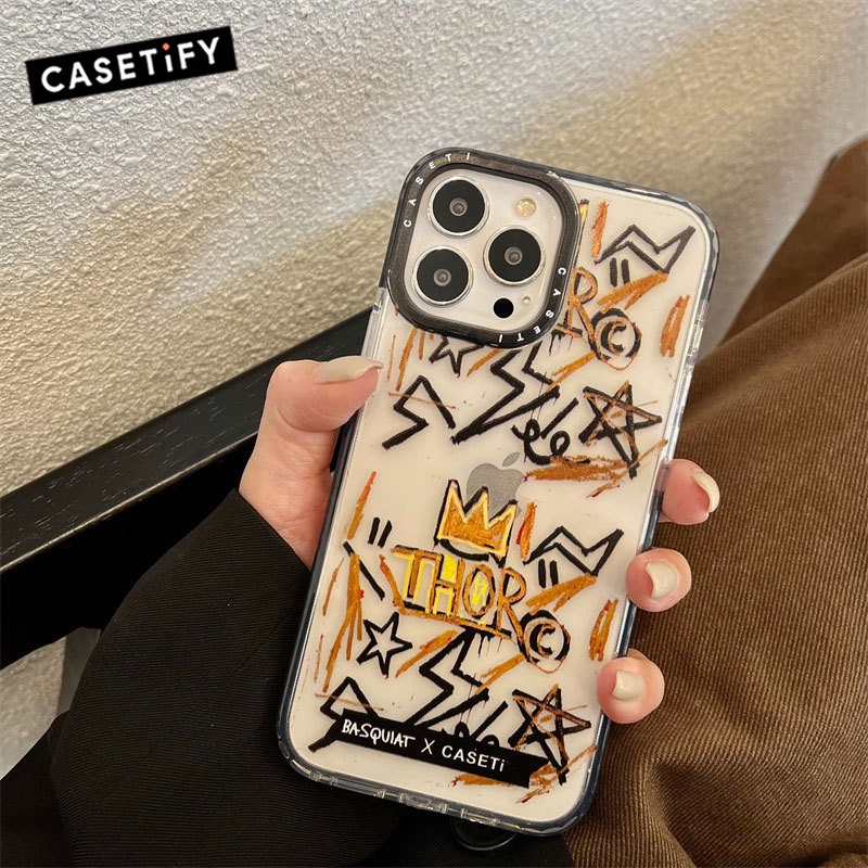 Basquiat X CASETiFY THOR เคสโทรศัพท์มือถือ กันกระแทก สําหรับ IPhone 11 12 13 14 Pro Max 14 Pro Max 13 Pro 12