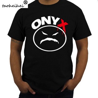 #ถูกสุด คอลูกเรือใหม่ เสื้อยืดลําลอง แขนสั้น พิมพ์ลาย Onyx Bacdafucup Rap Music สีดํา สําหรับผู้ชายS-5XL