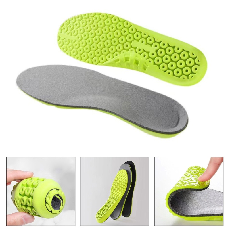 Kool Sport Shoe Insoles หนากันกระแทก Orthotic รองเท้าผ้าใบแทรกสําหรับเด็กผู้ชาย