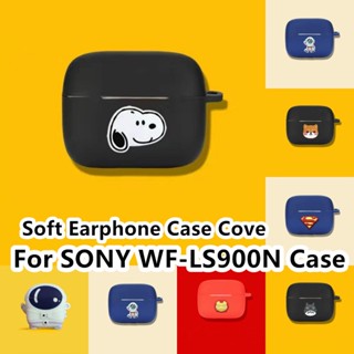 【Trend Front】เคสหูฟัง แบบนิ่ม ลายการ์ตูนฉลาม สําหรับ Sony WF-LS900N Sony LinkBuds S